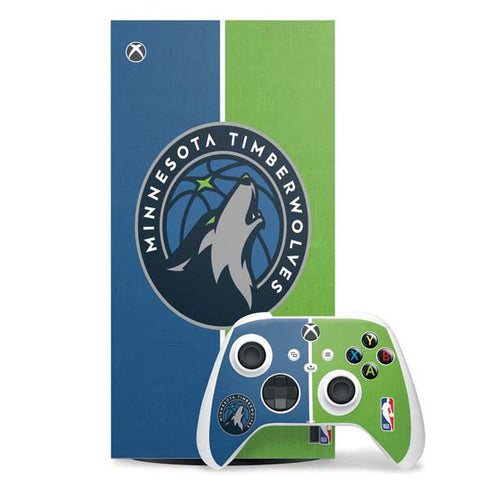 NBA Minnesota Timberwolves Canvas Xbox Series X Skins