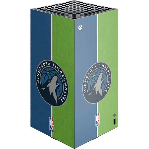 NBA Minnesota Timberwolves Canvas XBox Series X Digital Edition Console Skin