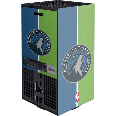 NBA Minnesota Timberwolves Canvas XBox Series X Digital Edition Console Skin