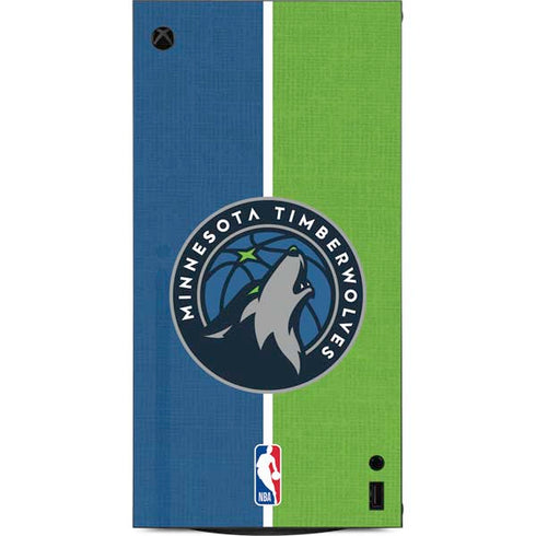 NBA Minnesota Timberwolves Canvas XBox Series X Digital Edition Console Skin