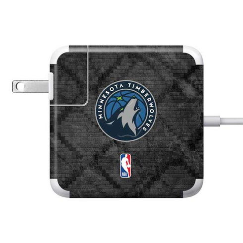 NBA Minnesota Timberwolves Dark Rust 85W Power Adapter (15 and 17 inch MacBook Pro Charger) Skin