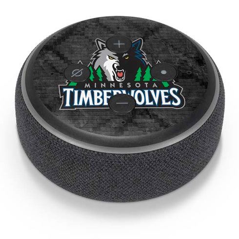 NBA Minnesota Timberwolves Dark Rust Amazon Echo Dot Skin