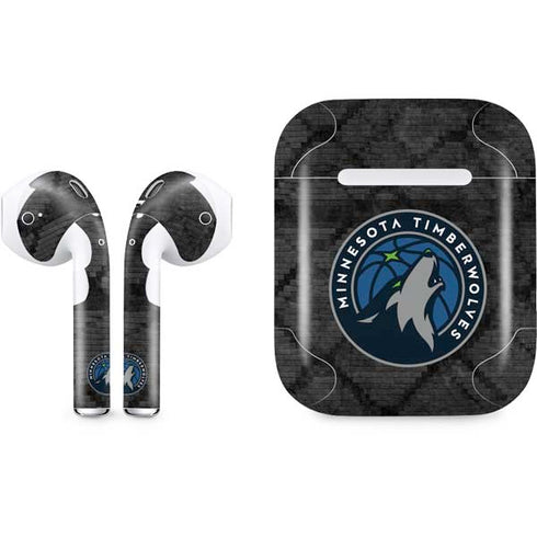 NBA Minnesota Timberwolves Dark Rust Apple AirPods Skin