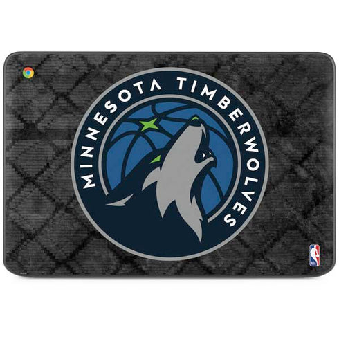 NBA Minnesota Timberwolves Dark Rust HP Chromebook Skin