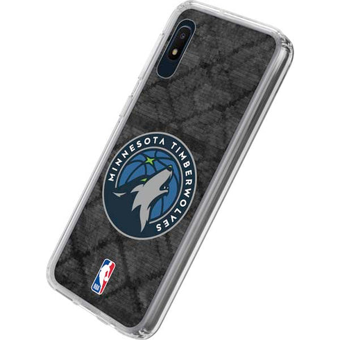 NBA Minnesota Timberwolves Dark Rust Galaxy A10e Clear Case