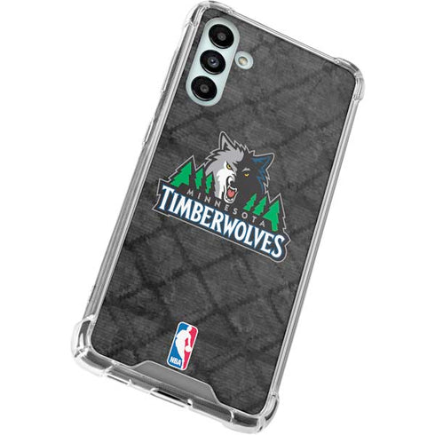 NBA Minnesota Timberwolves Dark Rust Galaxy A13 5G Clear Case