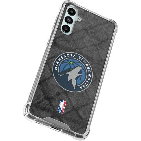 NBA Minnesota Timberwolves Dark Rust Galaxy A15 5G Clear Case