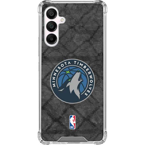 NBA Minnesota Timberwolves Dark Rust Galaxy A16 5G Clear Case