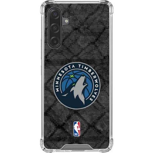 NBA Minnesota Timberwolves Dark Rust Galaxy A17 Clear Case