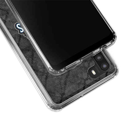 NBA Minnesota Timberwolves Dark Rust Galaxy A21 Clear Case