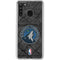 NBA Minnesota Timberwolves Dark Rust Galaxy A21 Clear Case