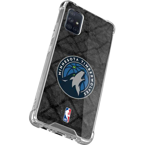 NBA Minnesota Timberwolves Dark Rust Galaxy A51 5G Clear Case