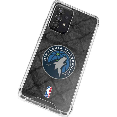 NBA Minnesota Timberwolves Dark Rust Galaxy A52 5G Clear Case