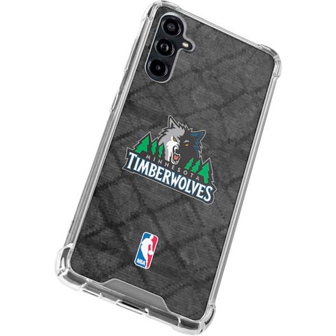 NBA Minnesota Timberwolves Dark Rust Galaxy A54 5G Clear Case