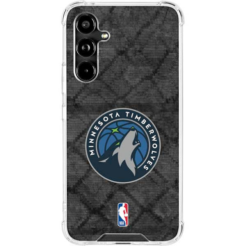 NBA Minnesota Timberwolves Dark Rust Galaxy A54 5G Clear Case