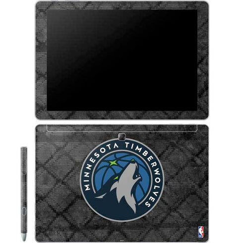 NBA Minnesota Timberwolves Dark Rust Galaxy Book 12in Skin