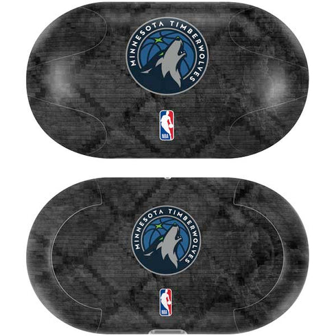 NBA Minnesota Timberwolves Dark Rust Galaxy Buds Plus Skin