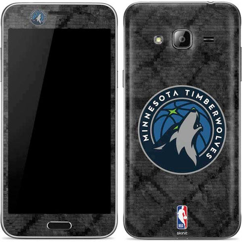 NBA Minnesota Timberwolves Dark Rust Galaxy J3 Skin