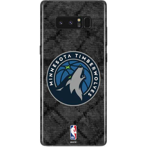 NBA Minnesota Timberwolves Dark Rust Galaxy Note 8 Skin