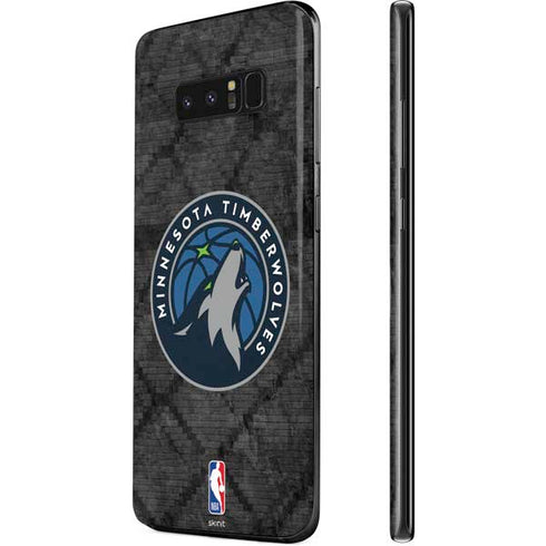 NBA Minnesota Timberwolves Dark Rust Galaxy Note 8 Skin