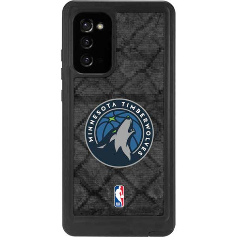 NBA Minnesota Timberwolves Dark Rust Galaxy Note20 5G Waterproof Case