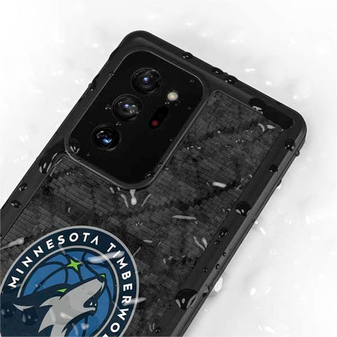 NBA Minnesota Timberwolves Dark Rust Galaxy Note20 Ultra 5G Waterproof Case