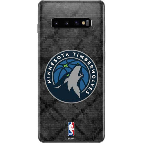 NBA Minnesota Timberwolves Dark Rust Galaxy S10 Plus Skin