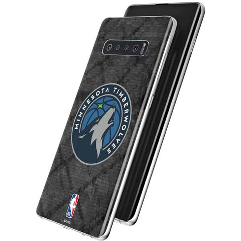 NBA Minnesota Timberwolves Dark Rust Galaxy S10 Plus Skin