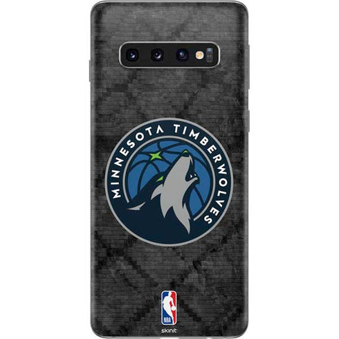 NBA Minnesota Timberwolves Dark Rust Galaxy S10 Skin
