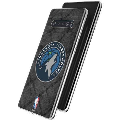 NBA Minnesota Timberwolves Dark Rust Galaxy S10 Skin