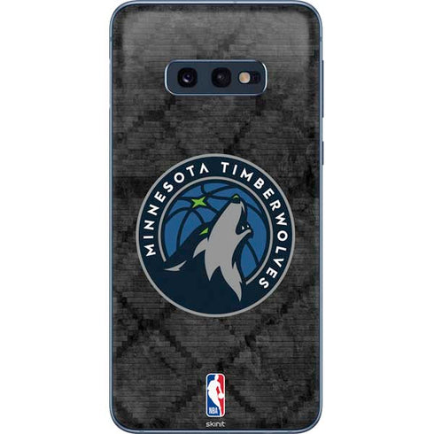 NBA Minnesota Timberwolves Dark Rust Galaxy S10e Skin