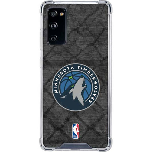 NBA Minnesota Timberwolves Dark Rust Galaxy S20 FE Clear Case