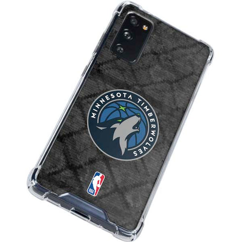 NBA Minnesota Timberwolves Dark Rust Galaxy S20 FE Clear Case