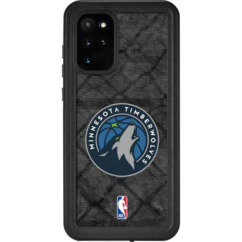 NBA Minnesota Timberwolves Dark Rust Galaxy S20 Plus Waterproof Case