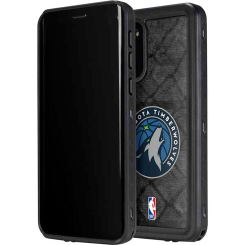 NBA Minnesota Timberwolves Dark Rust Galaxy S20 Plus Waterproof Case
