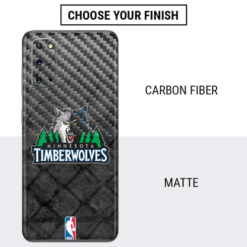 NBA Minnesota Timberwolves Dark Rust Galaxy S20 Skin