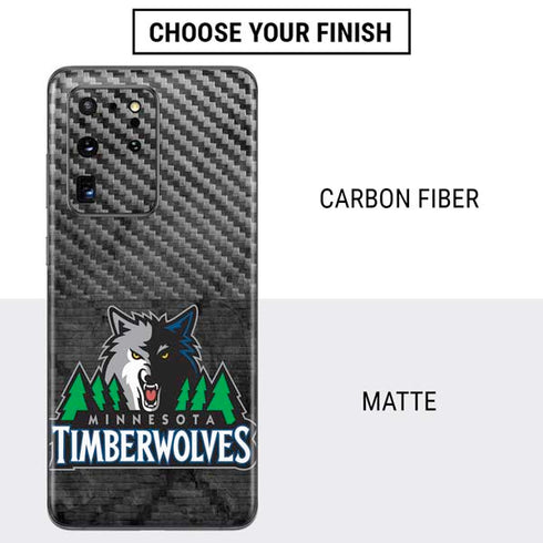 NBA Minnesota Timberwolves Dark Rust Galaxy S20 Ultra 5G Skin