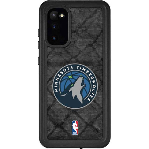 NBA Minnesota Timberwolves Dark Rust Galaxy S20 Waterproof Case