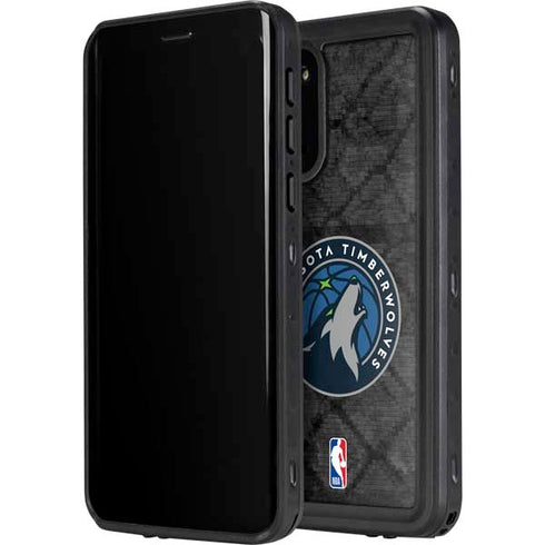 NBA Minnesota Timberwolves Dark Rust Galaxy S20 Waterproof Case