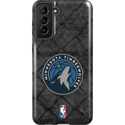 NBA Minnesota Timberwolves Dark Rust Galaxy S21 FE Pro Case