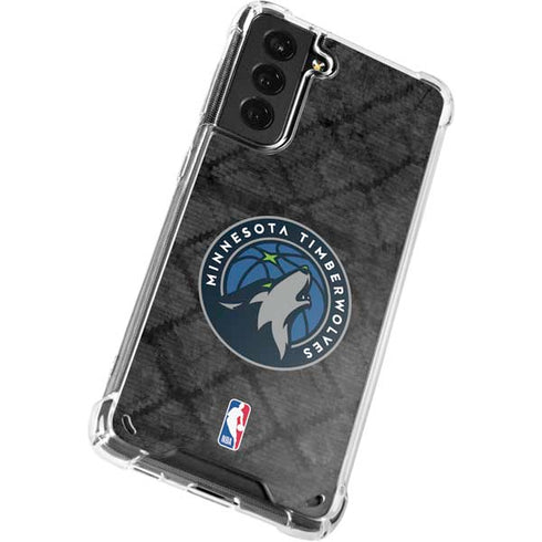 NBA Minnesota Timberwolves Dark Rust Galaxy S21 Plus 5G Clear Case