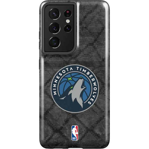 NBA Minnesota Timberwolves Dark Rust Galaxy S21 Ultra 5G Pro Case