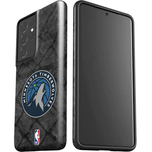 NBA Minnesota Timberwolves Dark Rust Galaxy S21 Ultra 5G Pro Case