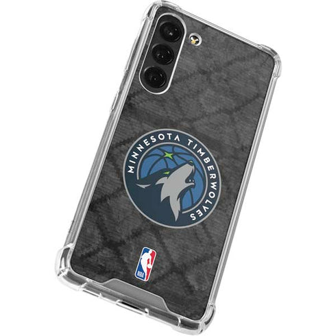 NBA Minnesota Timberwolves Dark Rust Galaxy S23 Plus Clear Case