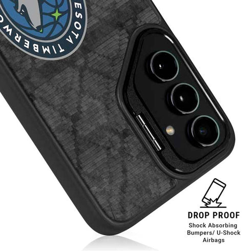 NBA Minnesota Timberwolves Dark Rust Galaxy S25 Kickstand Case