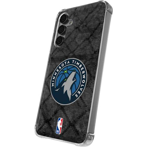 NBA Minnesota Timberwolves Dark Rust Galaxy S24 Plus Clear Case