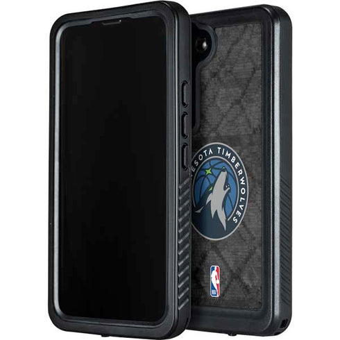 NBA Minnesota Timberwolves Dark Rust Galaxy S24 Plus Waterproof Case