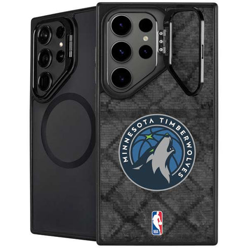 NBA Minnesota Timberwolves Dark Rust Galaxy S25 Ultra Kickstand Case