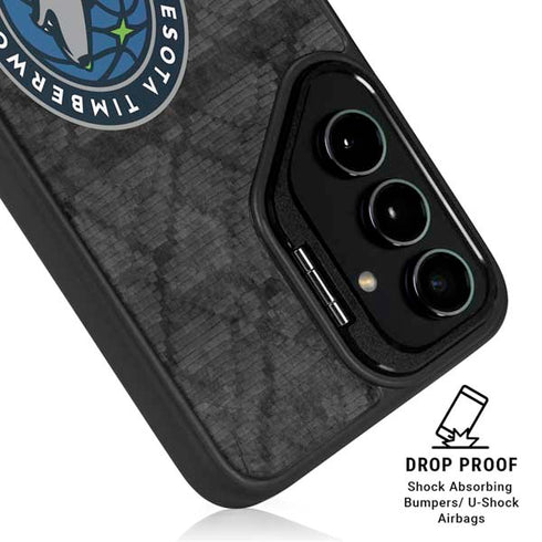 NBA Minnesota Timberwolves Dark Rust Galaxy S25 Ultra Kickstand Case