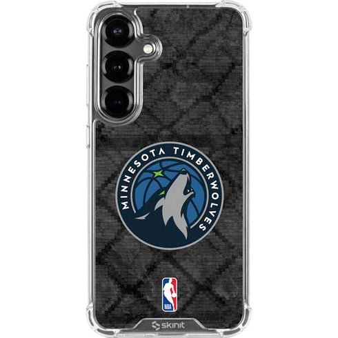 NBA Minnesota Timberwolves Dark Rust Galaxy S26 Clear Case